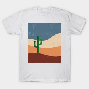 Desert Cactus Minimalist Artwork Gift T-Shirt